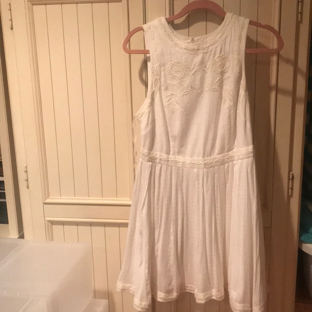 Free people white dress! Worn once!